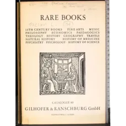 Rare books. Catalogue 80