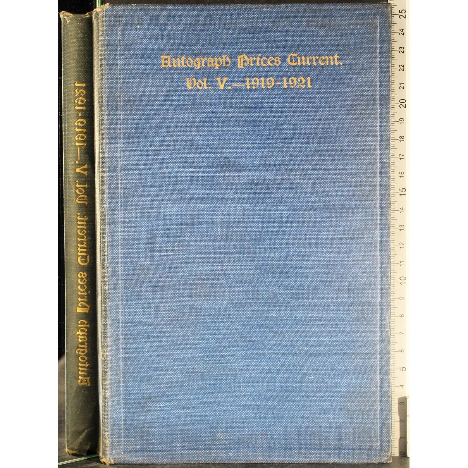 Autograph prices current. Vol 5. 1919-1921