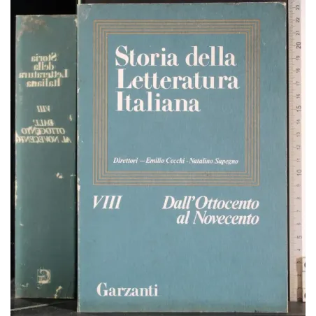 Storia Letteratura italiana 8. Dall'Ottocento al Novecento