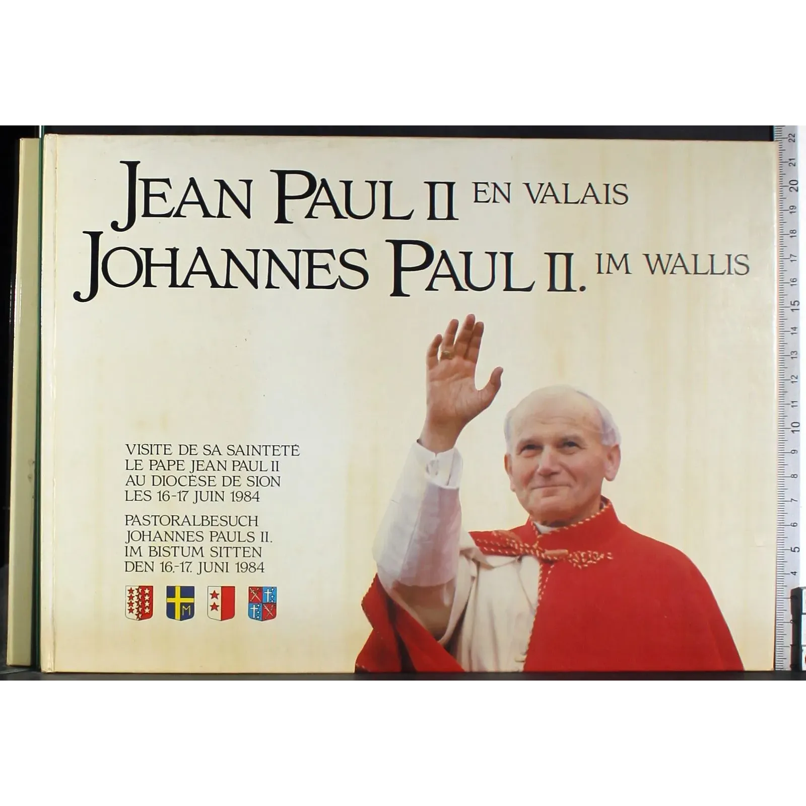 Jean paul II en Valais. Johannes Paul II im Wallis