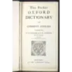 Pocket Oxford dictionary of current english