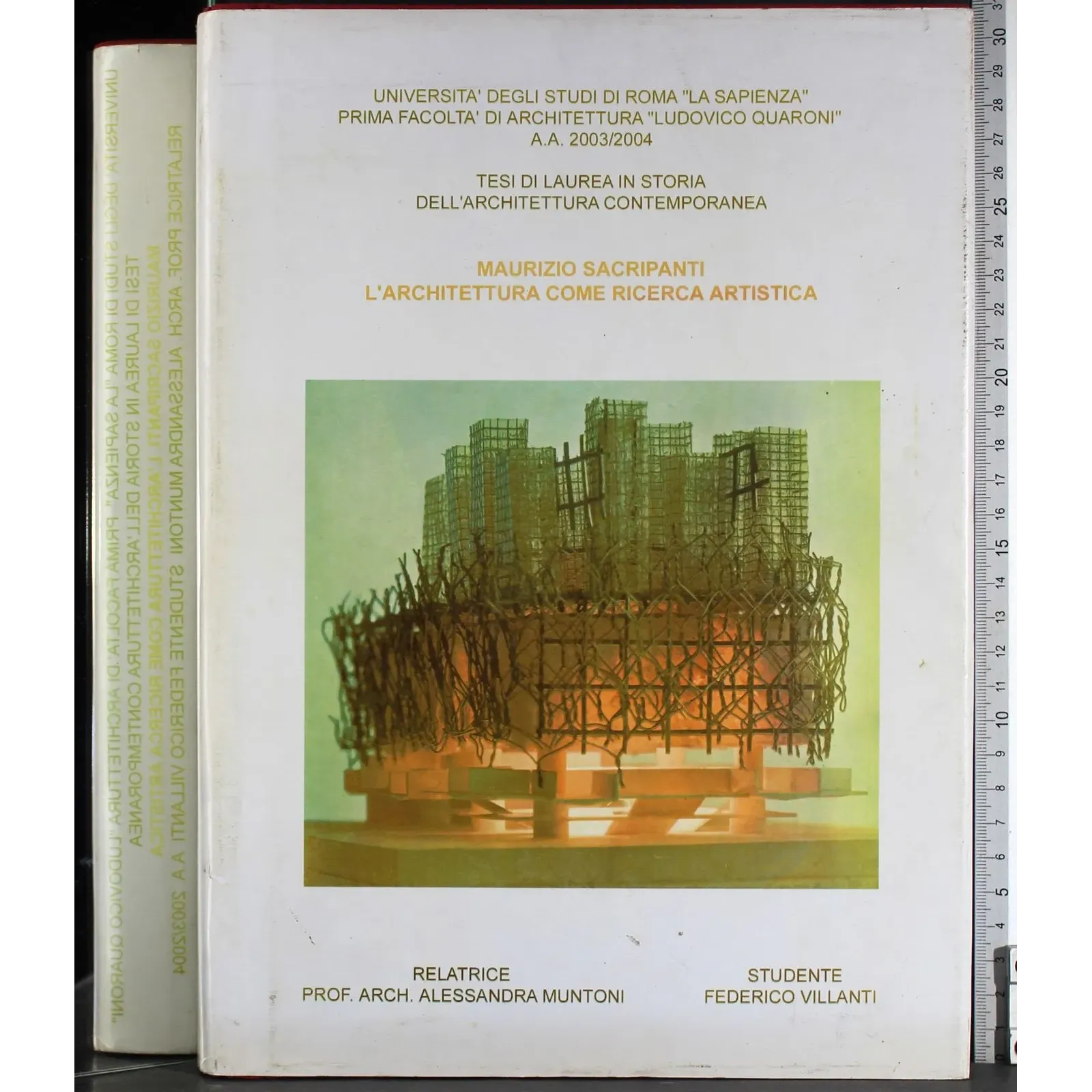 Tesi. Sacripanti. L'Architettura come ricerca artistica