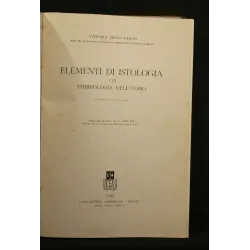 ELEMENTI DI ISTOLOGIA E DI EMBRIOLOGIA DELL'UOMO