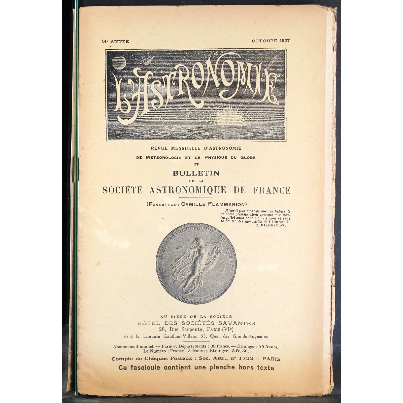 L' ASTRONOMIE - OCTOBRE - 1927