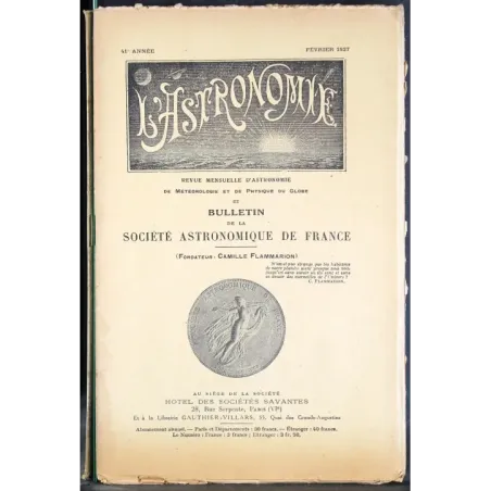 L' ASTRONOMIE - FEVRIER - 1927