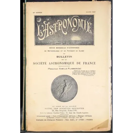 L' ASTRONOMIE - MARS - 1927