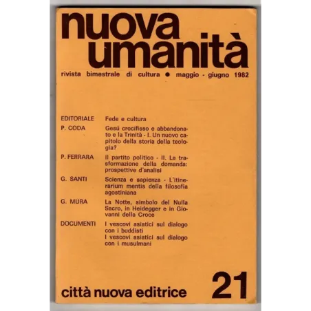 NUOVA UMANITA' - N 21 - 1982