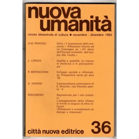 NUOVA UMANITA' - N 36 - 1984