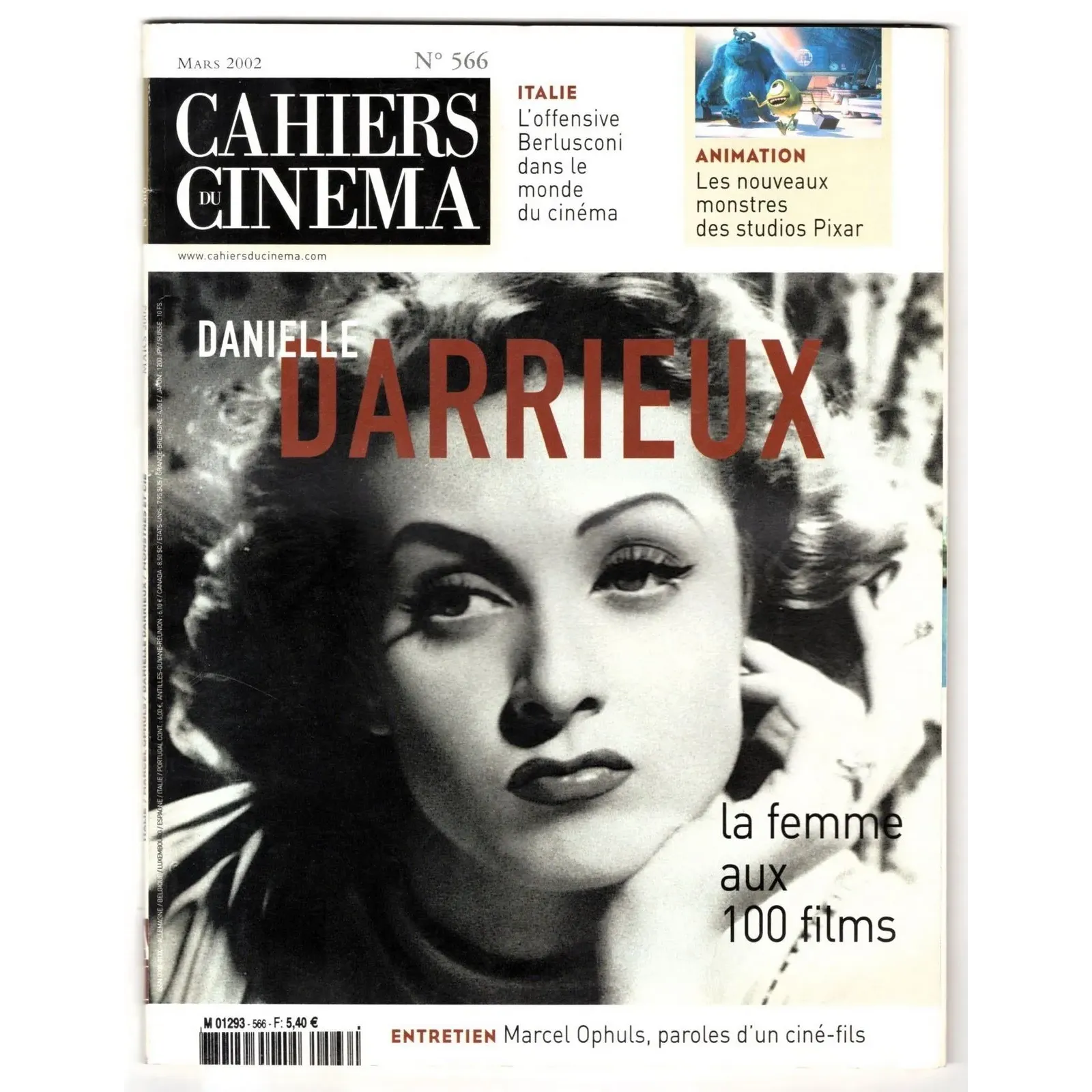 CAHIERS DU CINEMA - N 566 - 2002