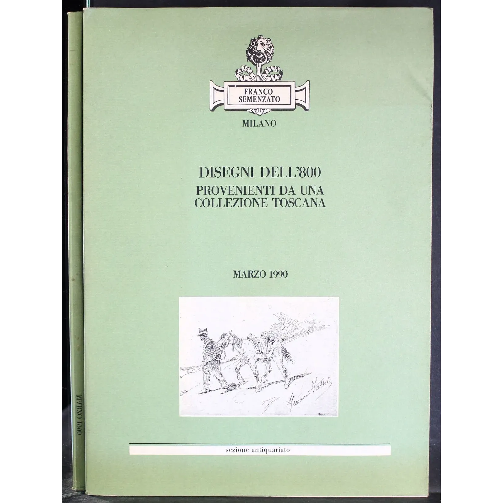 SEMENZATO. MILANO. DISEGNI DELL'800. CATALOGO ASTA MARZO 1990.