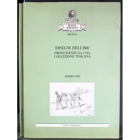 SEMENZATO. MILANO. DISEGNI DELL'800. CATALOGO ASTA MARZO 1990.
