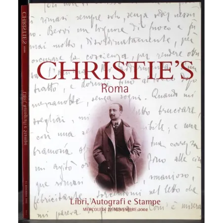 CHRISTIE'S. ROMA. LIBRI AUTOGRAFI STAMPE. CATALOGO ASTA 27 NOV 2002.