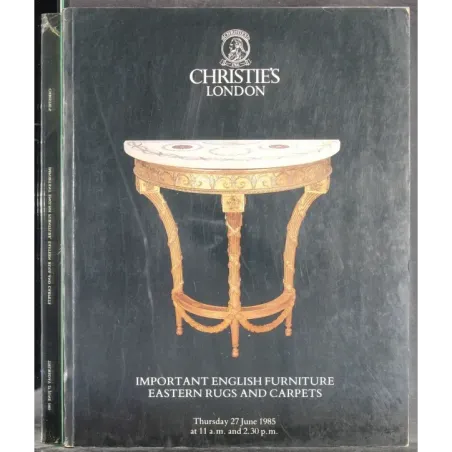 CHRISTIE'S. LONDON. IMPORTANT ENGLISH FURNITURE. CATALOGO ASTA 27 JUNE 1985.