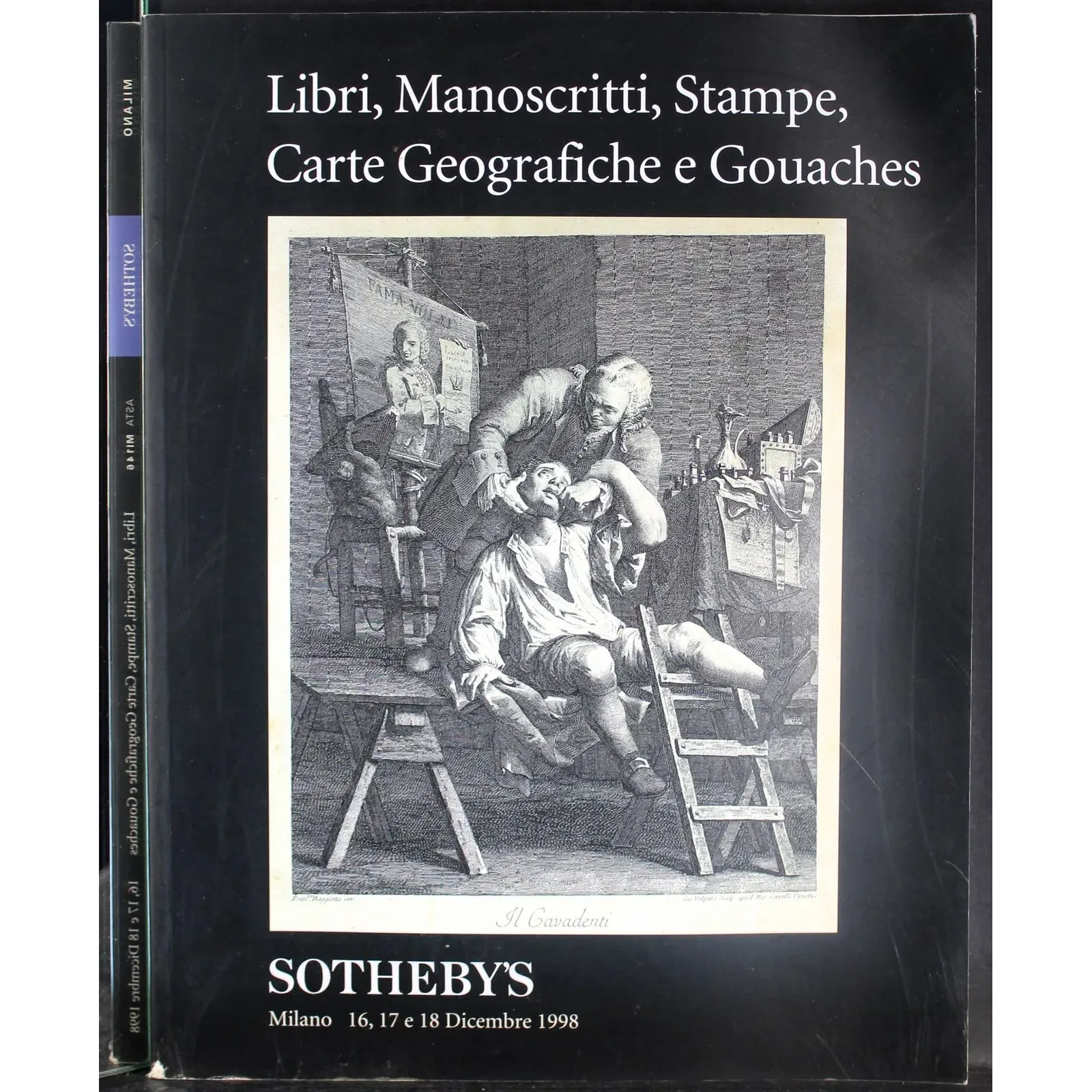 SOTHEBY'S. MILANO. LIBRI MANOSCRITTI STAMPE. CATALOGO ASTA 16-17-18 DIC 1998.