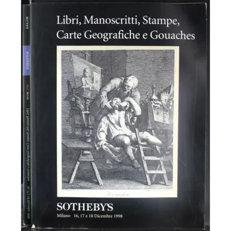 SOTHEBY'S. MILANO. LIBRI MANOSCRITTI STAMPE. CATALOGO ASTA 16-17-18 DIC 1998.