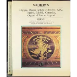 SOTHEBY'S. FIRENZE. DISEGNI DIPINTI ANTICHI E SEC XIX. CATALOGO ASTA DIC 1984.