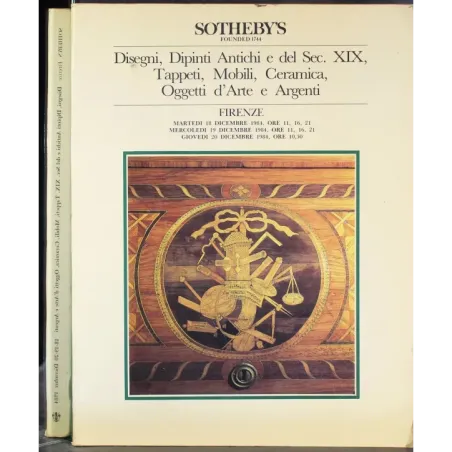 SOTHEBY'S. FIRENZE. DISEGNI DIPINTI ANTICHI E SEC XIX. CATALOGO ASTA DIC 1984.