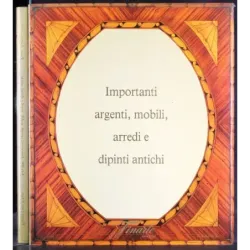 FINARTE. ROMA. ARGENTI MOBILI ARREDI E DIPINTI ANTICHI. CATALOGO ASTA OTT 1989.