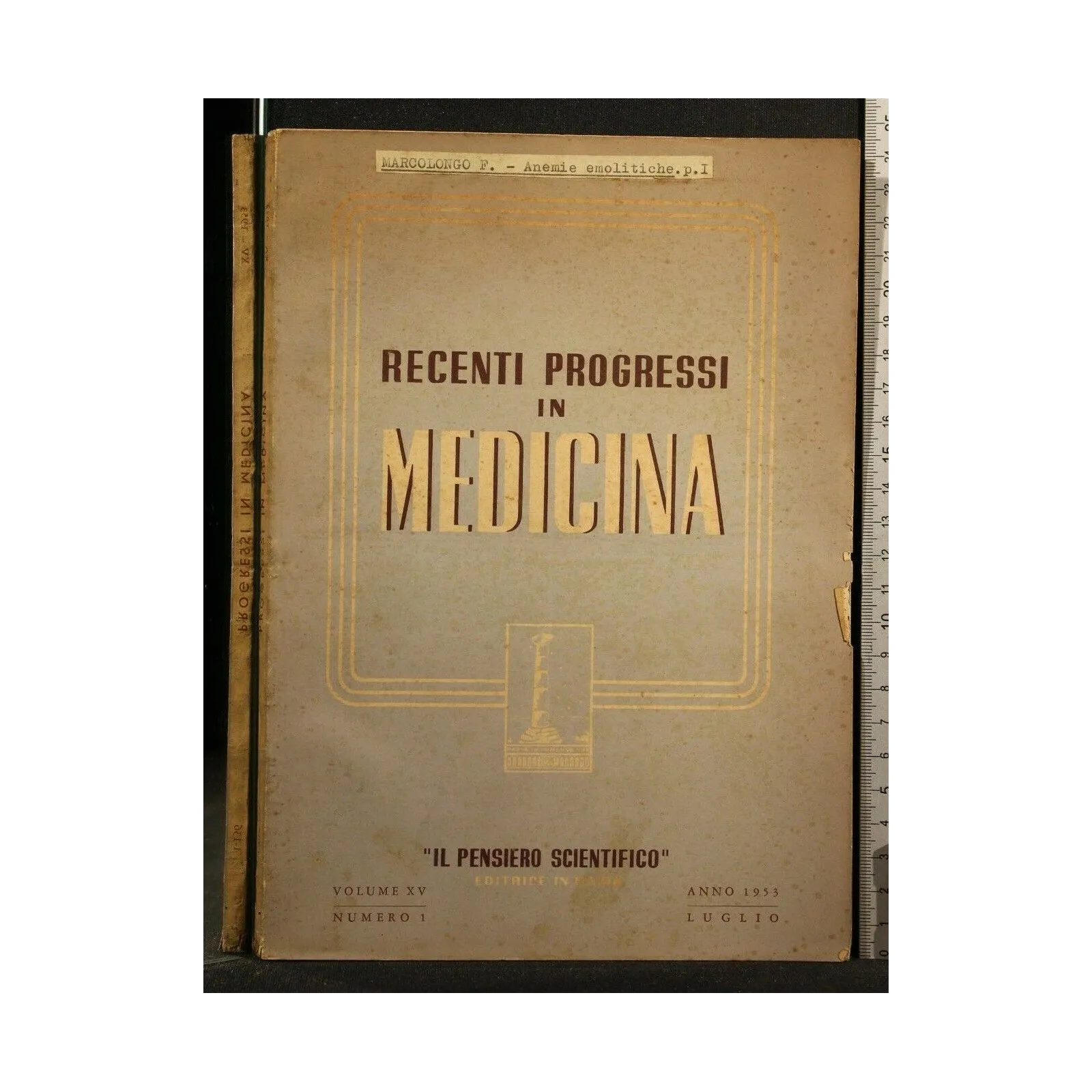 RECENTI PROGRESSI IN MEDICINA VOL.XV NUMERO 1, LUGLIO