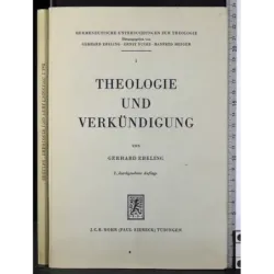 Theologie und verkundigung