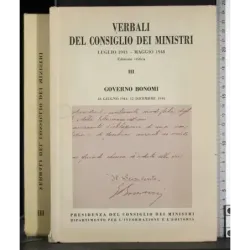 Verbali del Consiglio dei Ministri. Vol 3