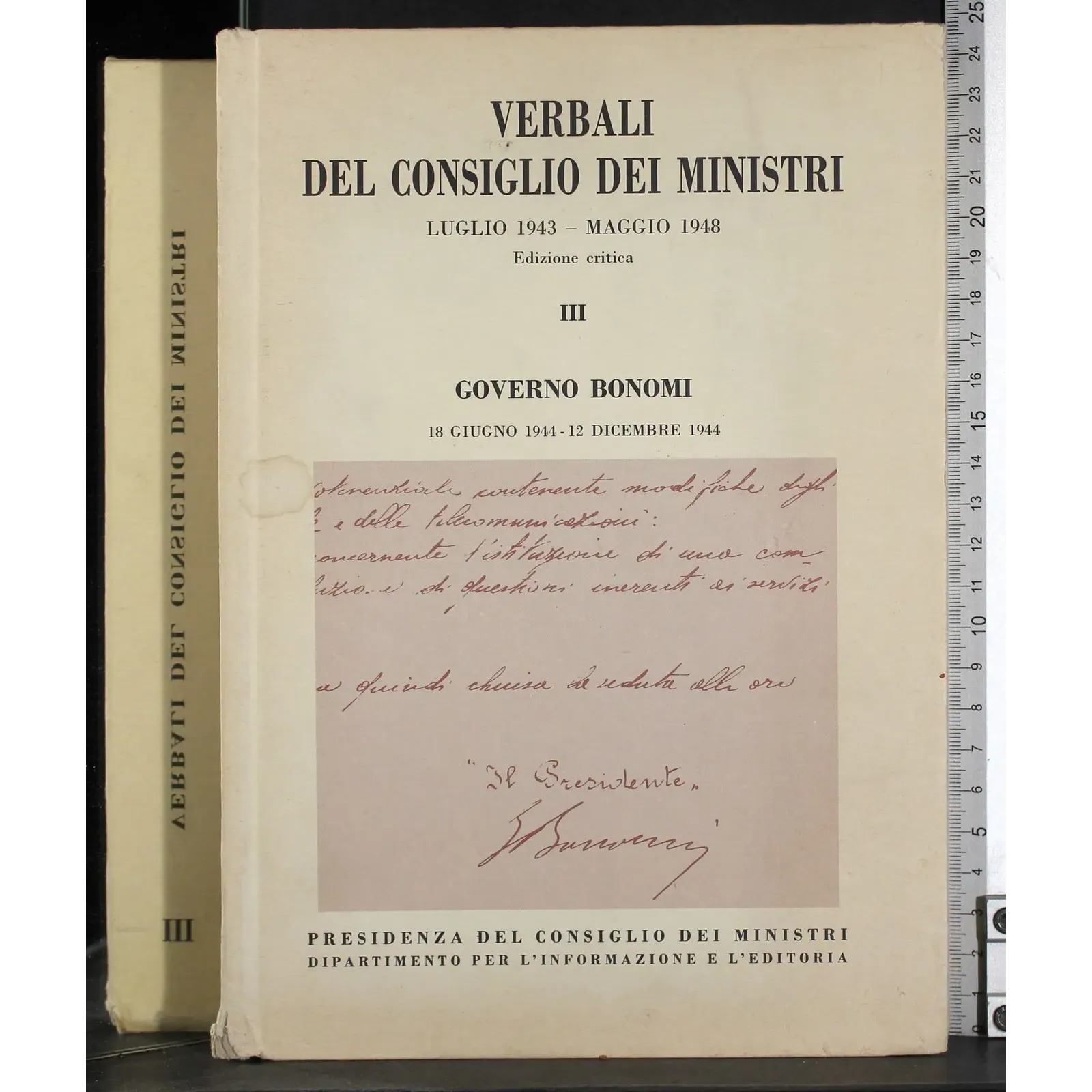 Verbali del Consiglio dei Ministri. Vol 3