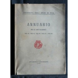 ANNUARIO PER GLI ANNI ACCADEMICI 1941-1942 1943-1944 1945-1946