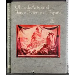 Obras de arte en banco exterior de Espana