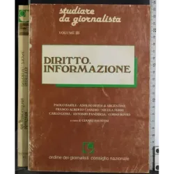 Studiare da giornalista III. Diritto Informazione