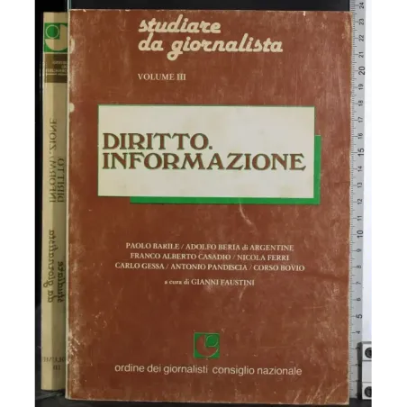 Studiare da giornalista III. Diritto Informazione