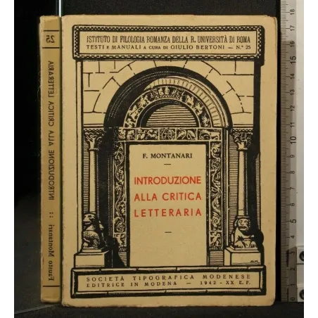 INTRODUZIONE ALLA CRITICA LETTERARIA