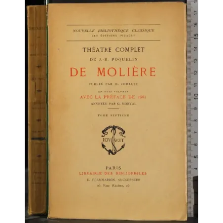 Theatre complet de Moliere. Tome septieme