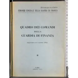 Quadro dei comandi della guardia di finanza