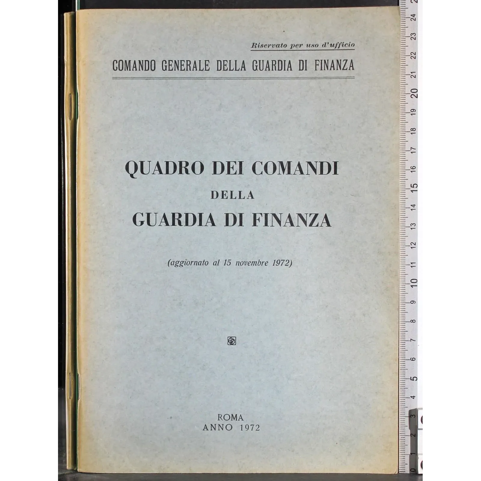 Quadro dei comandi della guardia di finanza