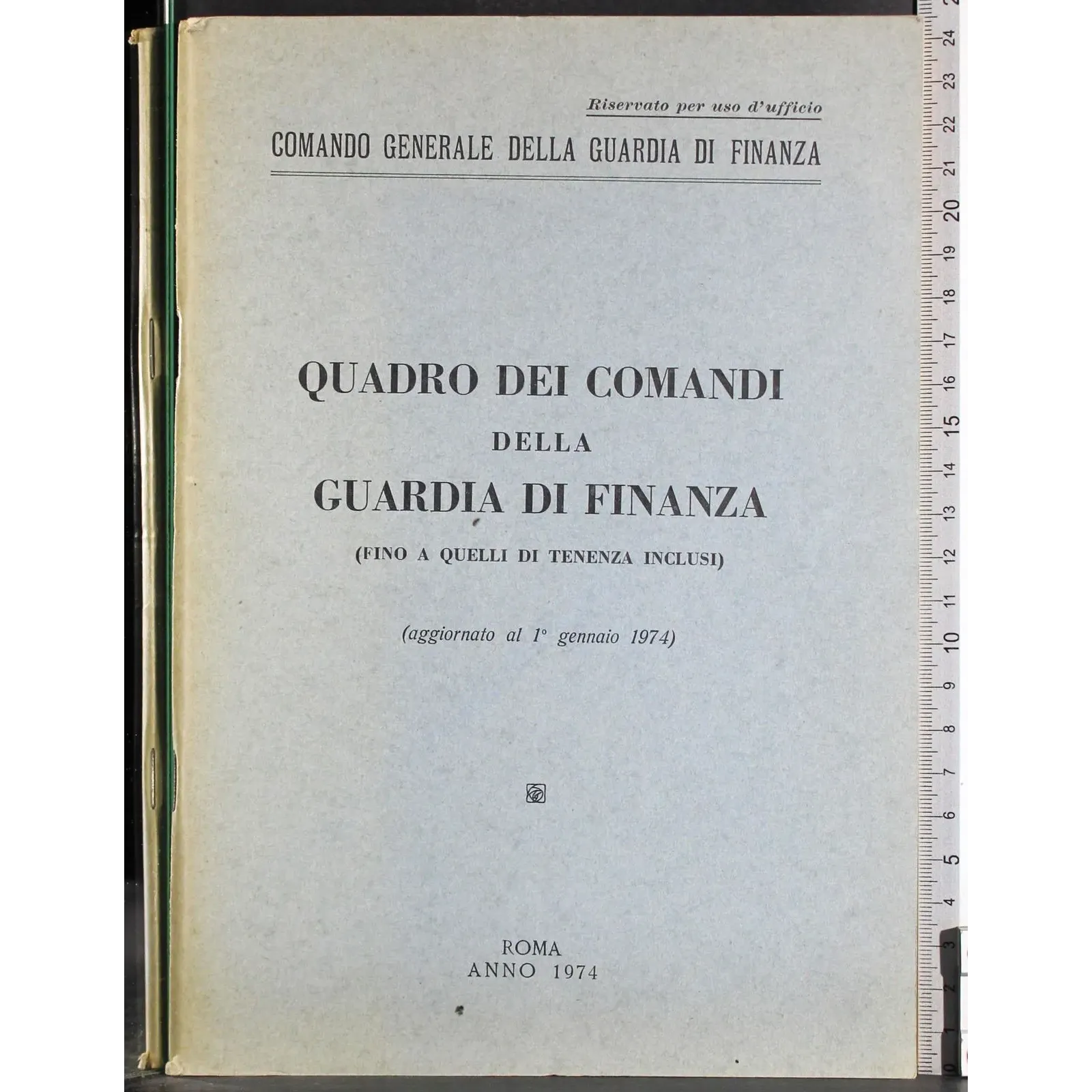 Quadro dei comandi della guardia di finanza
