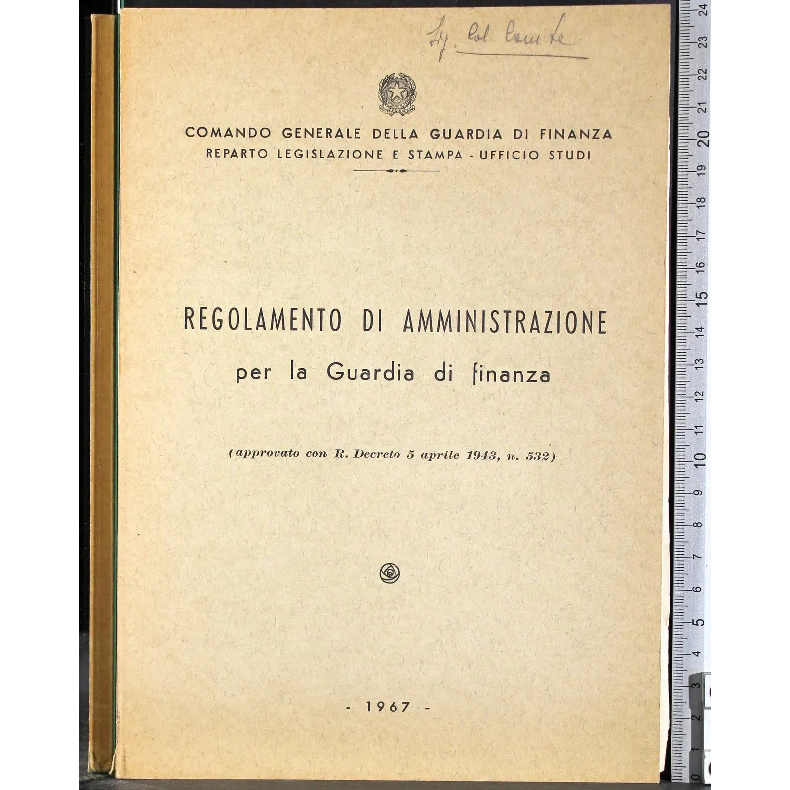 Regolamento di amministrazione