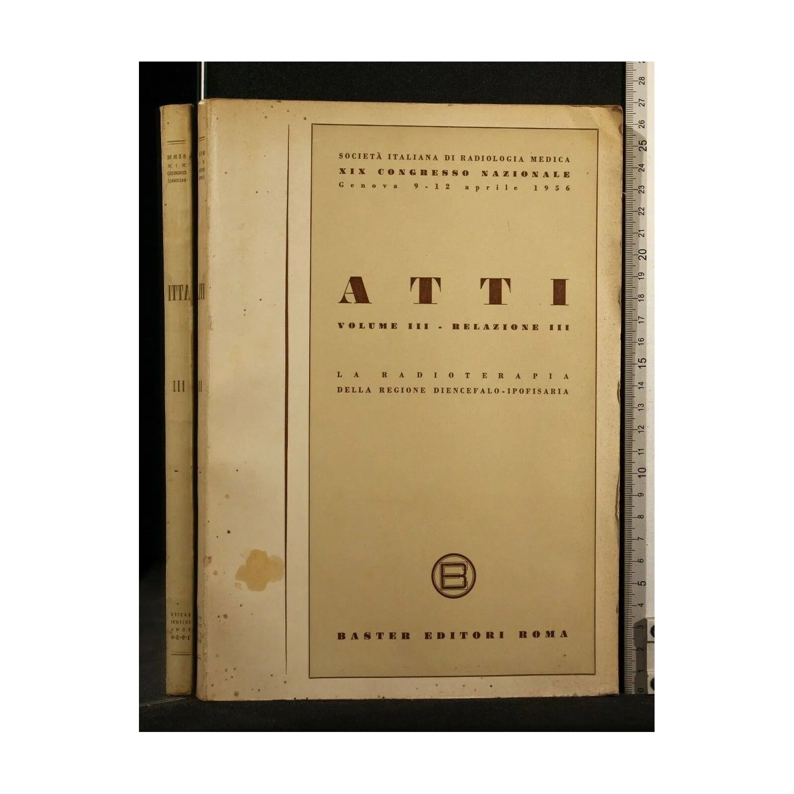 ATTI VOL III, RELAZIONE III LA RADIOTERAPIA XIX CONGRESSO