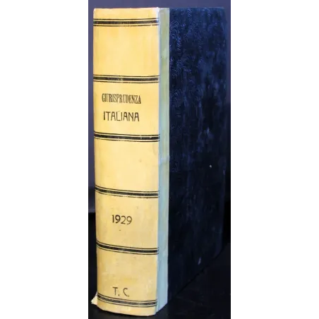 Giurisprudenza Italiana. Vol LXXXI 1929