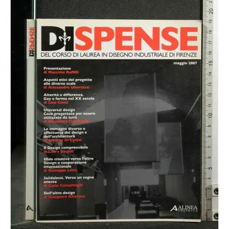 DISPENSE DEL CORSO DI LAUREA IN DISEGNO INDUSTRIALE DI FIRENZE.