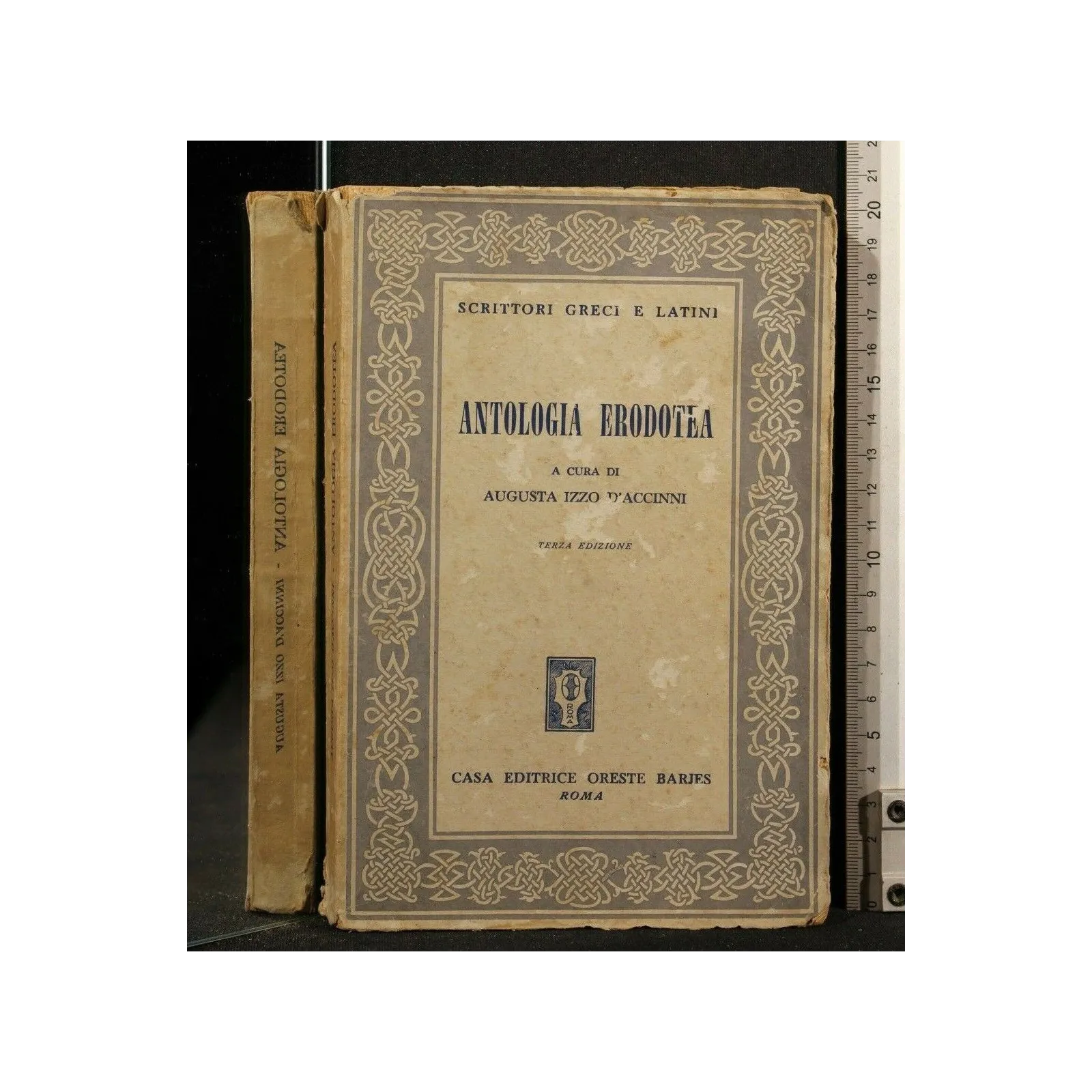 ANTOLOGIA ERODOTEA. D'ACCINNI. ORESTE BARJES.