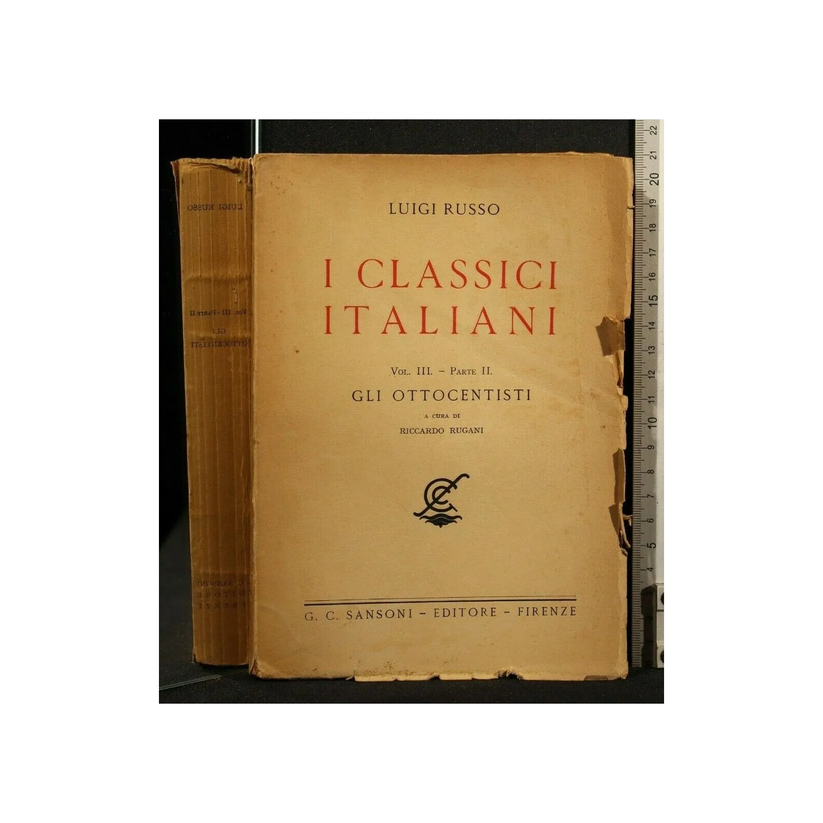 I CLASSICI ITALIANI. VOL 3, PARTE 2. LUIGI RUSSO. SANSONI.