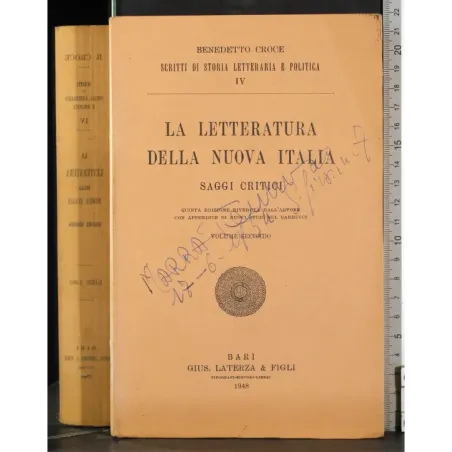 La letteratura della nuova Italia. Vol 2