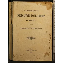 LA SEPARAZIONE DELLO STATO DELLA CHIESA IN FRANCIA