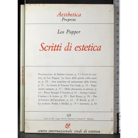 Scritti di estetica