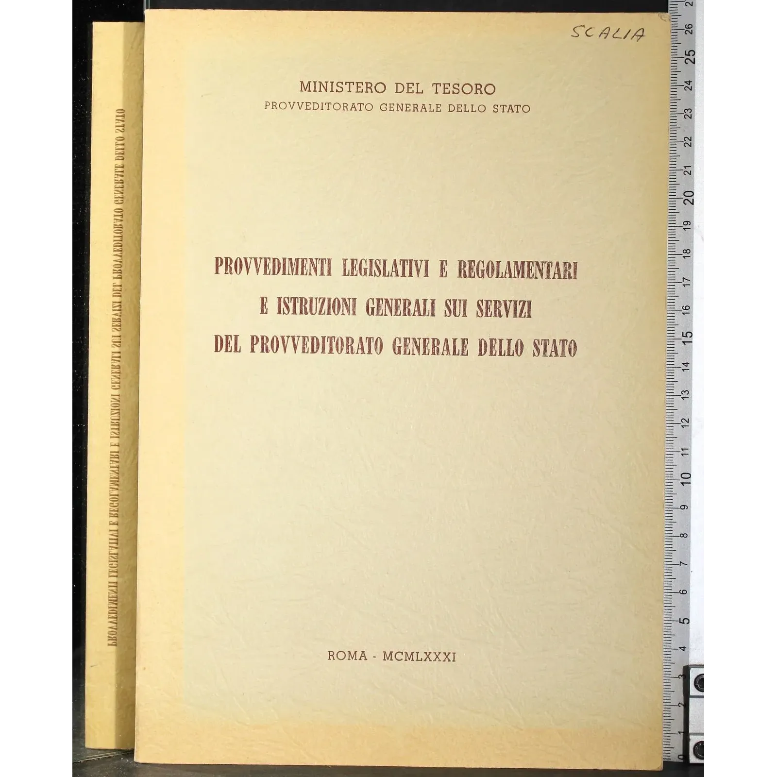 Provvedimenti sui servizi del provveditorato generale dello Stato