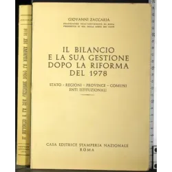 Bilancio e la gestione dopo la riforma del 1978