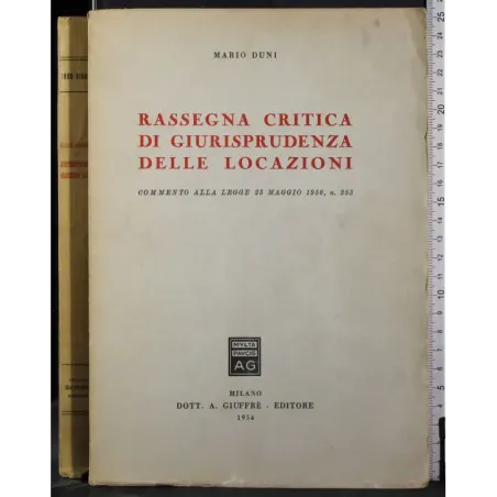 Rassegna critica di Giurisprudenza delle locazioni