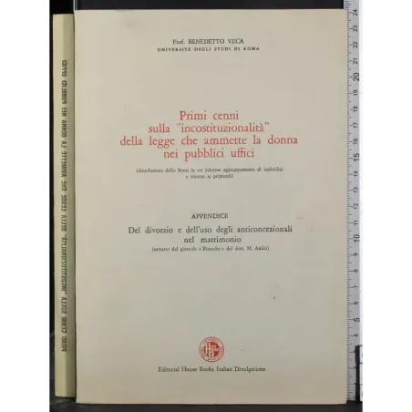 Incostituzionalità legge che ammette la donna uffici