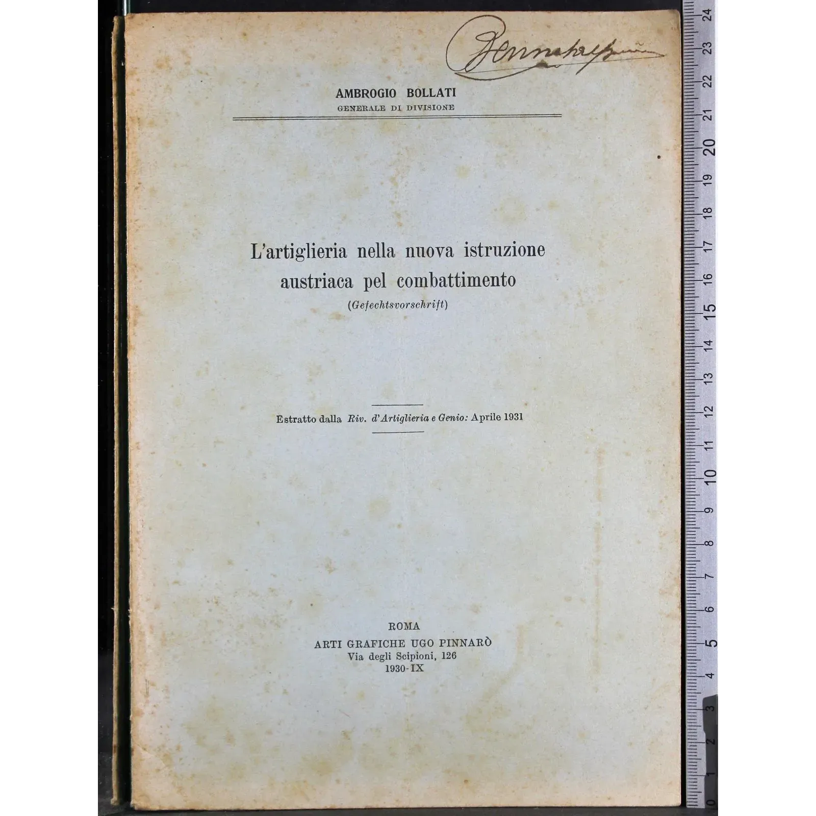 L'artiglieria nell'istruzione austriaca pel combattimento