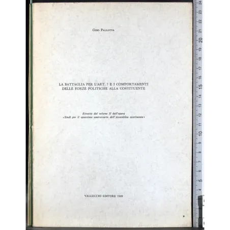 Battaglia per l'Art 7 e comportamenti delle forze polti..